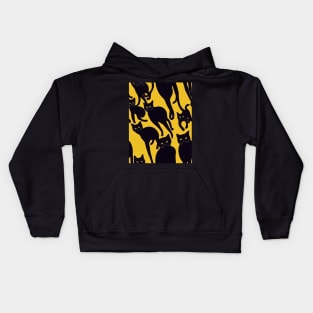 Black Cats for Cat lovers. Perfect gift for National Black Cat Day, model 9 Kids Hoodie